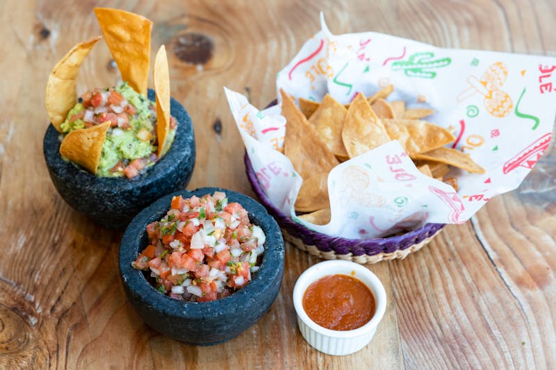 Fresh Guacamole and Chips served fresh daily